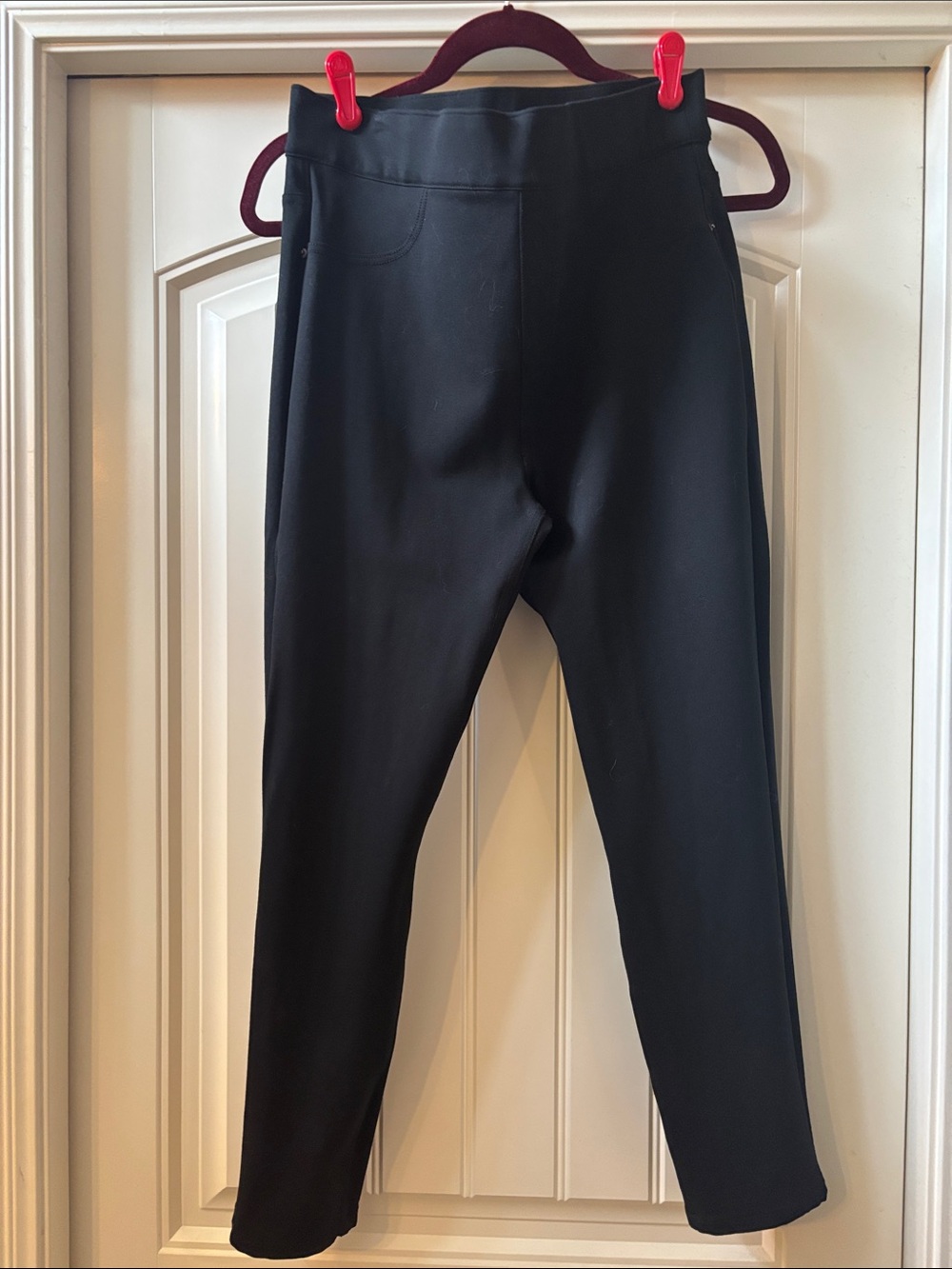 SPANX Women’s Black Slim Ponte skinny ankle dress pants